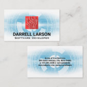 Technologie-Hintergrund | Circuit Logo Visitenkarte (Vorne/Hinten)