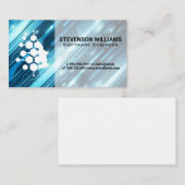 Technologie-Hintergrund | Human Tech Logo Visitenkarte (Vorne/Hinten)