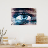 Technologie-Innovation mit elektronischem Auge Poster (Küche)