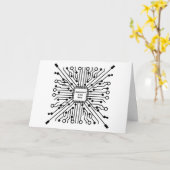 Technologie ist meine Muse Karte (Gelbe Blume)