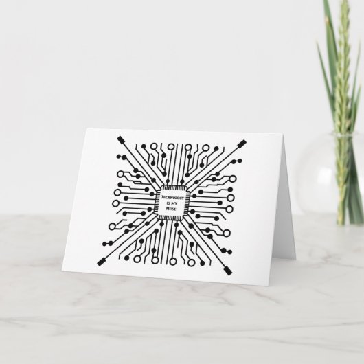 Technologie ist meine Muse Karte (Vorderseite)