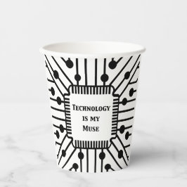 Technologie ist meine Muse Pappbecher