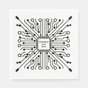 Technologie ist meine Muse Serviette