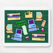 Technologie ist Phantastisch Spaß für Retro-Artike Mousepad (Vorne)