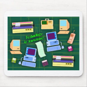 Technologie ist Phantastisch Spaß für Retro-Artike Mousepad