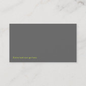 Technologie kurvt Visitenkarte (Rückseite)