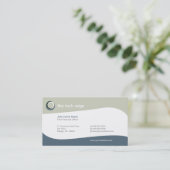 Technologie kurvt Visitenkarte (Stehend Vorderseite)