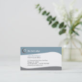 Technologie kurvt Visitenkarte 2 (Stehend Vorderseite)