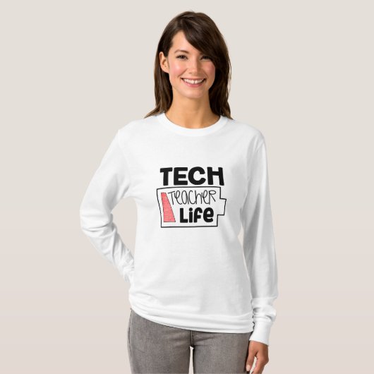 Technologie-Lehrer-Leben-T-Shirt T-Shirt (Vorne ganz)
