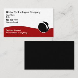 Technologie-Logo Einzigartige Visitenkarten Visitenkarte