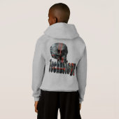 Technologie-Logo und Computerskull, Hoodie (Schwarz voll)