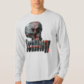 Technologie-Logo und Computerskull, T-Shirt (Vorderseite)