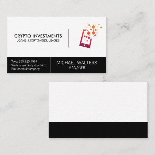 Technologie-Logo Visitenkarte (Vorne/Hinten)