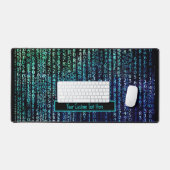 Technologie Matrix-Binärkode Schreibtischunterlage (Tastatur & Maus)