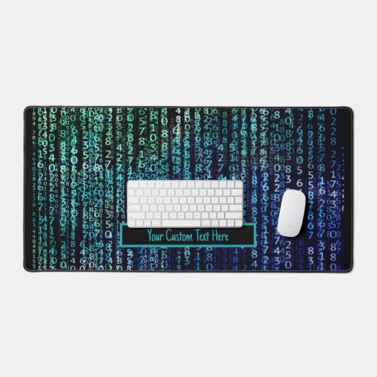 Technologie Matrix-Binärkode Schreibtischunterlage (Tastatur & Maus)