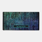 Technologie Matrix-Binärkode Schreibtischunterlage (Vorderseite)