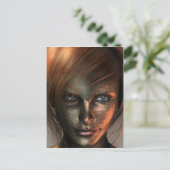 Technologie Mensch Postkarte (Stehend Vorderseite)