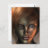 Technologie Mensch Postkarte (Vorne/Hinten)