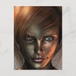 Technologie Mensch Postkarte