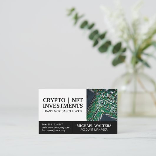 Technologie | Mikrochip Visitenkarte (Stehend Vorderseite)