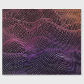 Technologie mit schwarzem Hintergrund. 3d-Illustra Geschenkpapier (Flach)