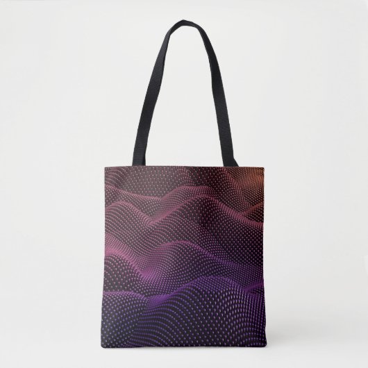 Technologie mit schwarzem Hintergrund. 3d-Illustra Tasche (Vorderseite)