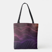 Technologie mit schwarzem Hintergrund. 3d-Illustra Tasche (Rückseite)