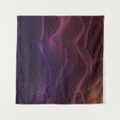 Technologie mit schwarzem Hintergrund. 3d-Illustra Wandteppich (Vorderseite (Horizontal))
