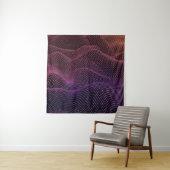Technologie mit schwarzem Hintergrund. 3d-Illustra Wandteppich (Beispiel)