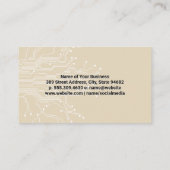 Technologie-Netzwerk-Logo | Schaltkreise Visitenkarte (Rückseite)