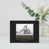 Technologie-Postkarte Postkarte (Stehend Vorderseite)