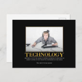 Technologie-Postkarte Postkarte (Vorne/Hinten)