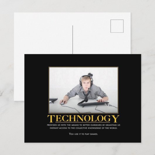 Technologie-Postkarte Postkarte (Vorne/Hinten)