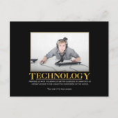 Technologie-Postkarte Postkarte (Vorderseite)