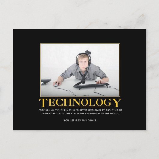 Technologie-Postkarte Postkarte (Vorderseite)