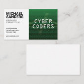 Technologie | Programmierer | Binäre Code Visitenkarte (Vorne/Hinten)