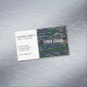 Technologie | Programmierer | Coder Magnetische Visitenkarte (Beispiel)