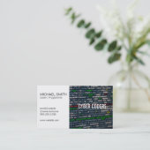 Technologie | Programmierer | Coder Visitenkarte (Stehend Vorderseite)