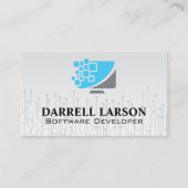 Technologie-Software-Logo Visitenkarte (Vorderseite)