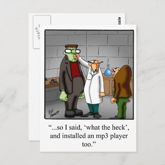Technologie Spaß Postkarte (Vorne/Hinten)