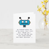 Technologie-Spaß: Siri und der Roboter-Aufstand Karte (Gelbe Blume)