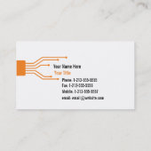 Technologie-Visitenkarte Visitenkarte (Rückseite)