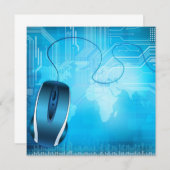 Technologiearteinladung Einladung (Vorne/Hinten)