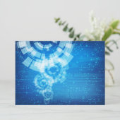 Technologiearteinladung Einladung (Stehend Vorderseite)