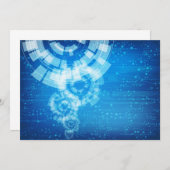 Technologiearteinladung Einladung (Vorne/Hinten)