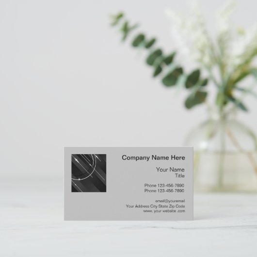 Technologiedienstleistungen Moderne Visitenkarte (Stehend Vorderseite)