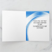 Technologiewelle - 10-jähriger Mitarbeiterjubiläum Karte (Innenseite)