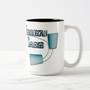 Technologisch angefochtene Spaß-Tasse Zweifarbige Tasse
