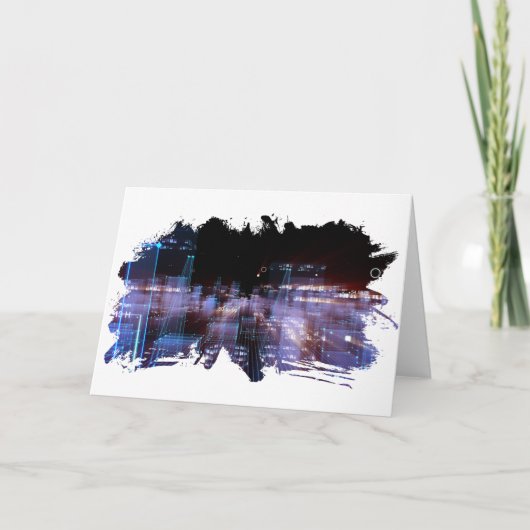 Technologisch-digitale Stadt Einladung (Vorderseite)