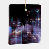 Technologisch-digitale Stadt Keramikornament (Rechts)